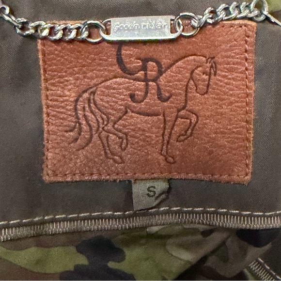 Goode Rider Women's Size Small Singing in the Rain Brown Jacket with Hood - Picture 8 of 15